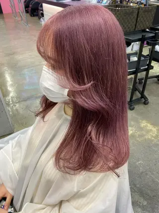 セミロング カラー 💗💗韓国レイヤー yu-ki💗💗のヘアスタイル