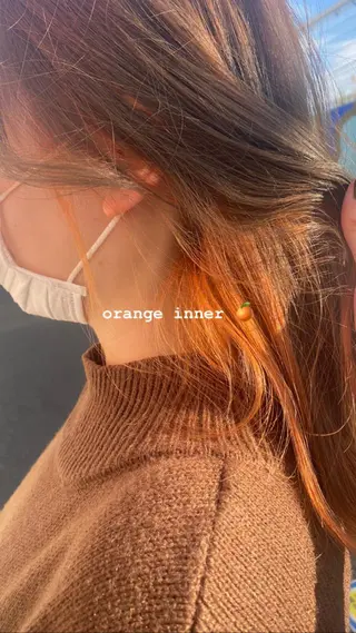 ミディアム カラー ヘアアレンジ niconail 千歳烏山店所属・niconail 🧣ayu 📍烏山のネイルデザイン