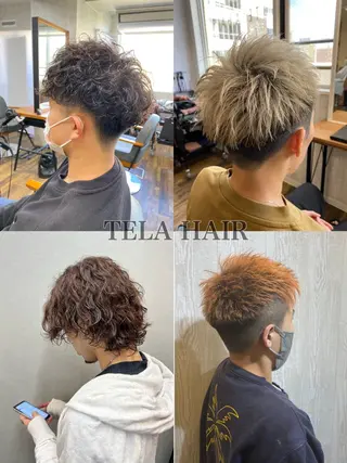 カラー パーマ メンズ TELAHAIRユーカリが丘店所属・TELA HAIR WAKABA🌱のヘアスタイル