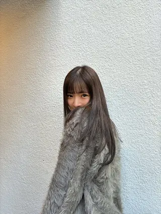 セミロング カラー 透明感カラー◎さくら JR福島駅徒歩5分のヘアスタイル