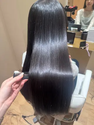 ロング 黒島優香🦋 /縮毛矯正/髪質改善のヘアスタイル