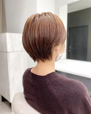 ショート 京都レイヤーカット/ 縮毛矯正/羽柴りくのヘアスタイル