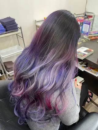 ロング カラー ANDIAMO SAKAE  楓のヘアスタイル