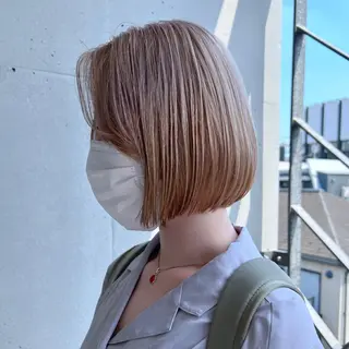 ショート カラー ☕️ベージュカラー 内藤光哉☕️のヘアスタイル