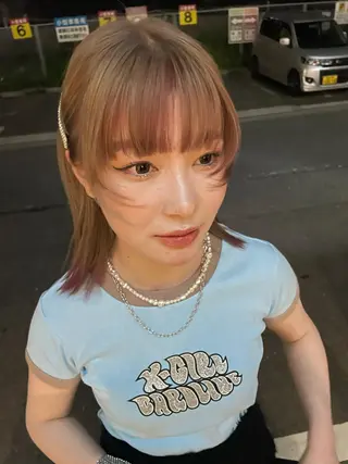 ミディアム カラー 博多ブリーチ /Ririkaのヘアスタイル