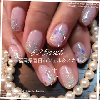 ミディアム 625nail 無料P有/春日白水のネイルデザイン