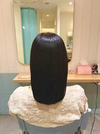 ミディアム カラー 低ダメージで癖毛改善 /小駒杏花のヘアスタイル