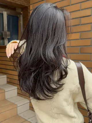 ミディアム カラー 髪質改善 顔まわり 🌿柏崎颯刀のヘアスタイル