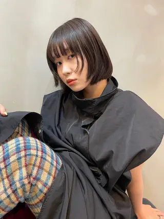 ショート カラー ショート/ボブ/ 心斎橋/宮脇美奈のヘアスタイル