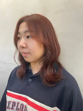 ミディアム カラー 高山🐬髪質改善 池袋で縮毛矯正のヘアスタイル