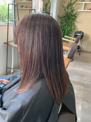 セミロング メンズバレイヤージュ 斉藤春のヘアスタイル