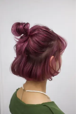 ショート カラー ヘアアレンジ 🦠デザインカラー/ 魚瀬あおい🦠のヘアスタイル