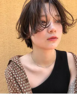 ショート パーマ THE DAY所属・AKI HASHIMOTOのヘアスタイル