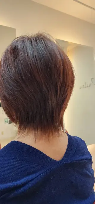 ミディアム カラー hairmake Juinのヘアスタイル