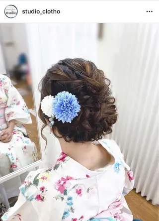 ヘアアレンジ 京都.祇園セットサロン:スタジオ ヒロ【Studio hiro】所属・ヒロ(hiro) •スタジオヒロのヘアスタイル