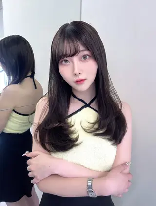 ロング カラー ヘアアレンジ 韓国ヘア/髪質改善 TAKAHIROのヘアスタイル