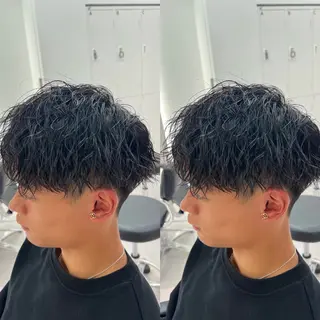 パーマ メンズ ツイスパ/シャドウ 矢吹俊大郎のヘアスタイル