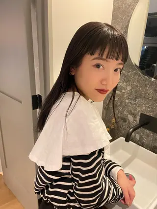 ロング カラー 後藤璃子 (ごとうりこ)のヘアスタイル