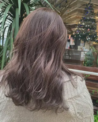 セミロング カラー 似合わせカラー/艶 髪質改善/ヨシザキのヘアスタイル