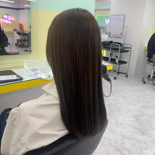 ロング カラー ヘアアレンジ ☁️縮毛矯正✖️ 透明感☁️りくのヘアスタイル