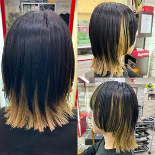 ミディアム カラー メンズ 看板犬がお出迎え◎ 初めてでも安心◎のヘアスタイル