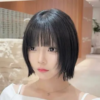 ミディアム カラー 渋谷ボブ/レイヤー ボブ田中航平のヘアスタイル