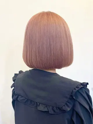 セミロング カラー ヘアアレンジ 🎀暖色カラー🎀 ♡yurika♡のヘアスタイル