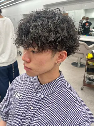 パーマ メンズ 🍐シャドウパーマ メンズ特化/守岡🍐のヘアスタイル