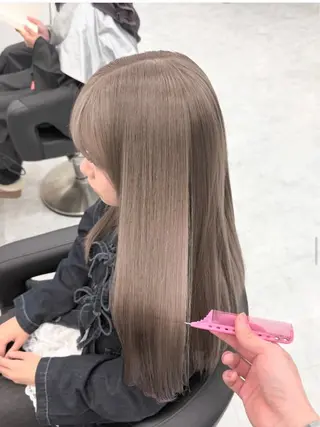 カラー 透ける透明感カラー 🤍anju🎀のヘアスタイル