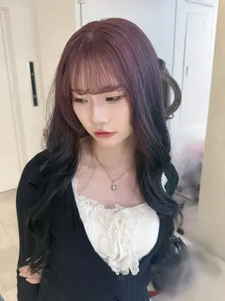 ロング カラー ハイトーン/デザイン 🪐·˚⌖MIHOのヘアスタイル