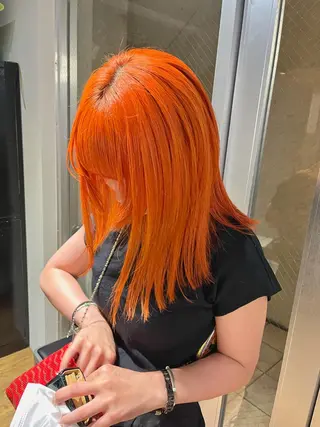 ミディアム ハイトーンNo.1✨ パーマ✨イマイタツヤのヘアスタイル