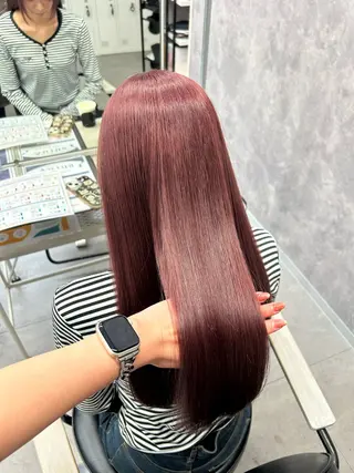 ロング 🧃暖色カラー/🪷 アレンジ/　yunaのヘアスタイル