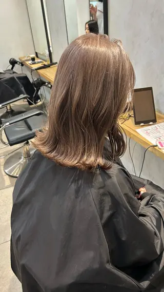 ミディアム カラー じゅわっと暖色カラー 🍊Moemiのヘアスタイル