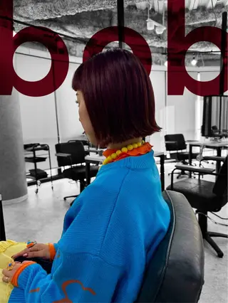 ショート 最高峰ボブ/ 切りっぱなし/田野のヘアスタイル