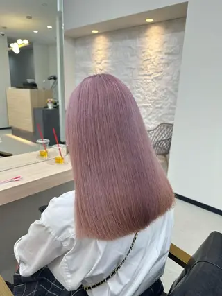 セミロング カラー 𝐑𝐲𝐮𝐤𝐢 【店長】ALEAPのヘアスタイル