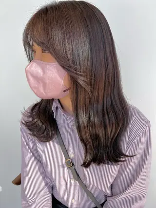 セミロング カラー ハルキ/ 髪質改善のヘアスタイル