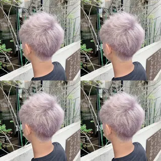 ショート カラー 似合わせ/ブリーチ カラー.岡田友仁のヘアスタイル