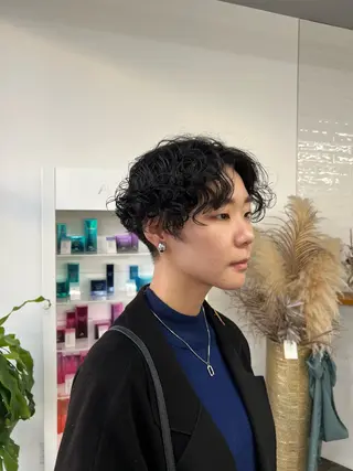 ショート パーマ Sol所属・Sol. Sakihoのヘアスタイル