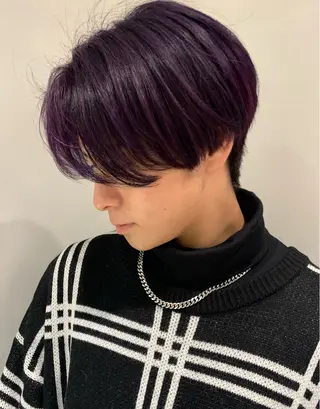 カラー メンズ 🌟🍒ハイトーン 韓国ヘア/ユウミのヘアスタイル