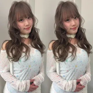 ロング girlyハイトーン /uki /渋谷🎀のヘアスタイル