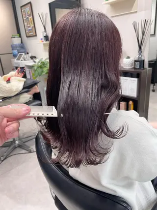 セミロング カラー 髪質改善will hairdesignのヘアスタイル