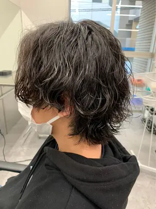 ミディアム パーマ メンズ お悩み解消✨/ メンズパーマ✨/直樹のヘアスタイル