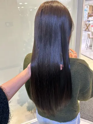 ロング カラー 艶質改善/縮毛矯正 ササキナツミのヘアスタイル