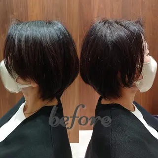 ショート カラー GO TODAY SHAiRE SALON キラリトギンザ店所属・🐱higajo🐱 比嘉門(ヒガジョウ)のヘアスタイル