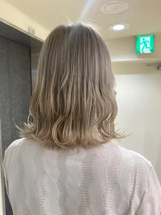 ミディアム カラー ヘアアレンジ ボブ /ニュアンス/ satomi🧸💖のヘアスタイル