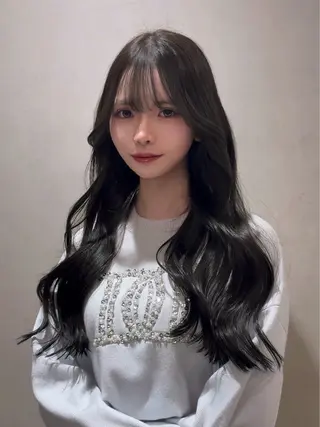 ロング カラー meby所属・🩵福岡ブリーチなし レイヤー/紫音🩵のヘアスタイル