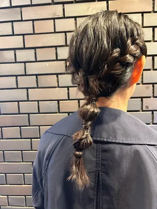 セミロング ヘアアレンジ 鎌倉/メンズ/外国人 風パーマ/ﾐﾕｳのヘアスタイル