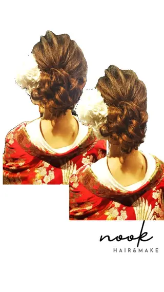 ヘアアレンジ hair&make nookのヘアスタイル