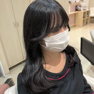 ロング 森野美咲🇰🇷 レイヤー/顔周りのヘアスタイル