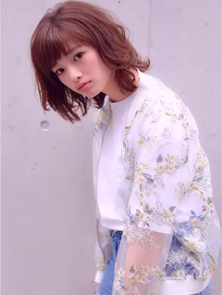ミディアム カラー 吉祥寺aivee 若手注目スタッフのヘアスタイル